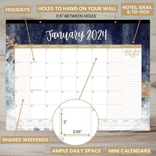 Load image into Gallery viewer, 2024 Watercolor Desk &amp; Wall Calendar
