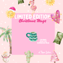 Load image into Gallery viewer, Blue Mini Christmas Tree, Espresso Mug
