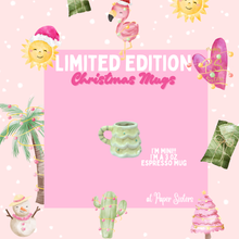 Load image into Gallery viewer, Cream Mini Christmas Tree, Espresso Mug
