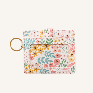 White Floral Wallet