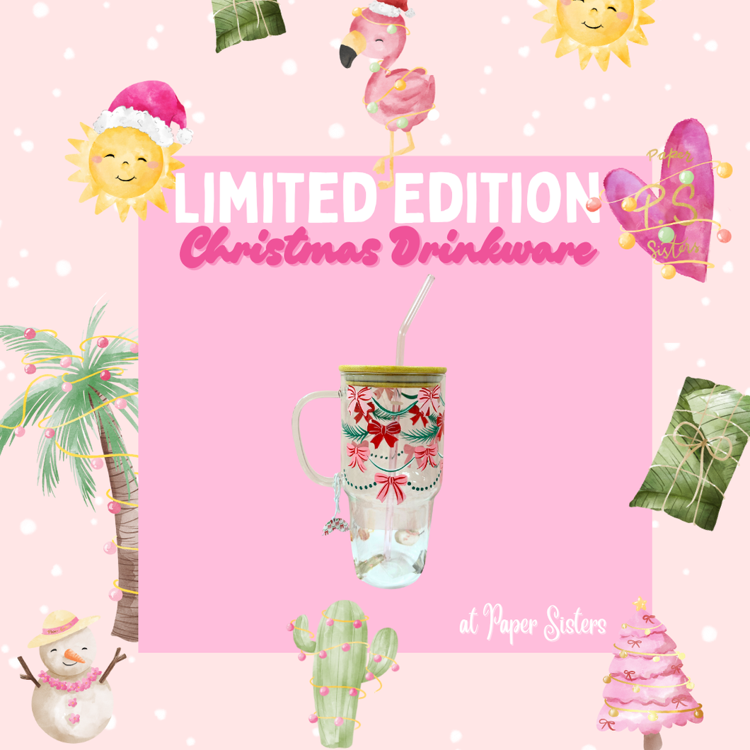 Festive Bows X-Large Glass Drinkware