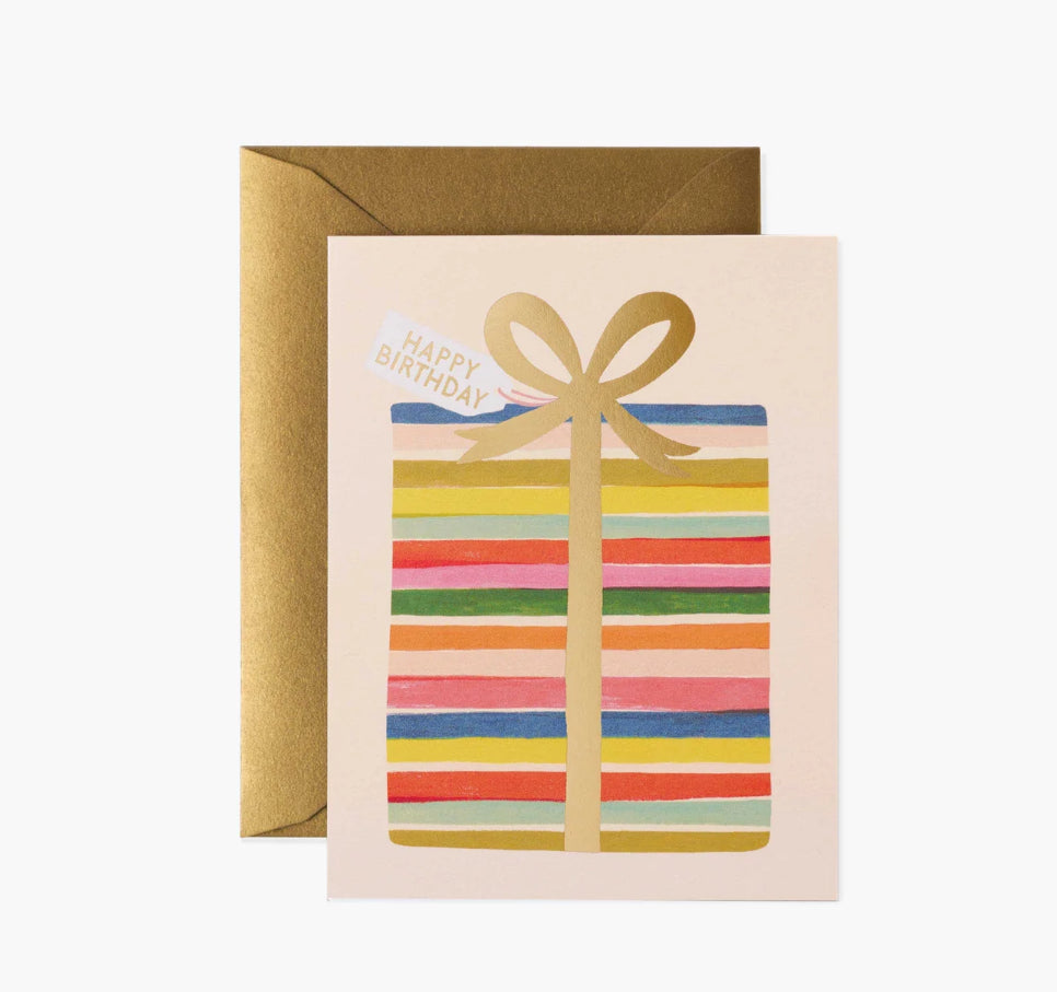 Feliz Birthday Present Card