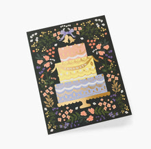 Load image into Gallery viewer, Woodland Wedding Cake Card
