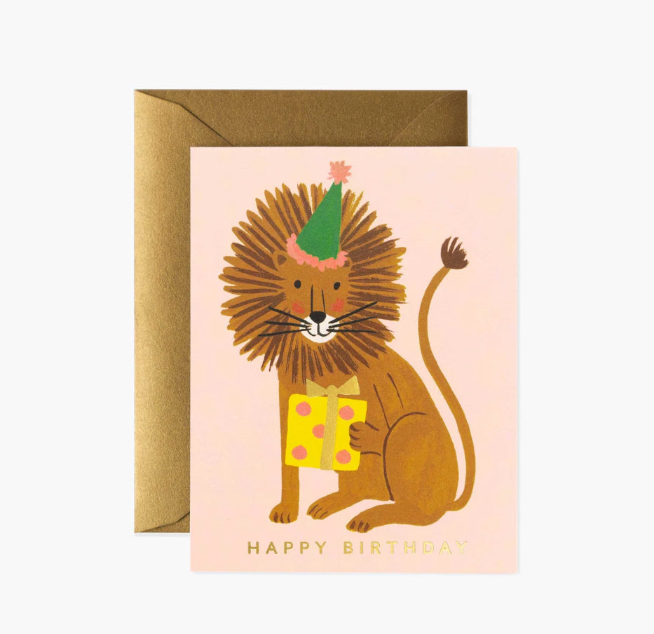 Lion Birthday Card