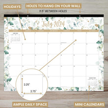 Load image into Gallery viewer, 2024-2025 Greenery Desk/Wall Calendar
