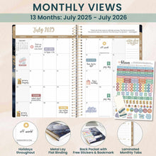 Load image into Gallery viewer, 2025-2026 Midnight Sky Soft Cover Planner
