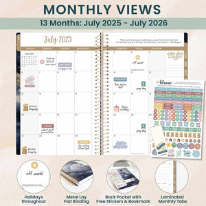 2025-2026 Midnight Sky Soft Cover Planner