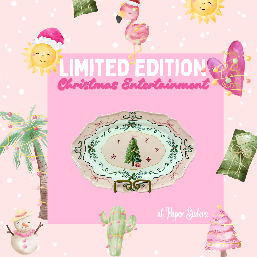 Christmas Fantasy Ceramic Serving Tray