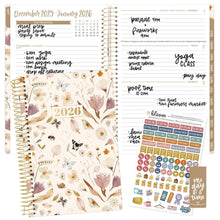 Load image into Gallery viewer, Pre-Order 2026 Butterfly Garden Soft Cover Planner
