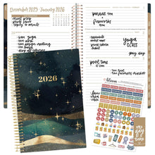Load image into Gallery viewer, Pre-Order 2026 Celestial Skies Soft Cover Planner
