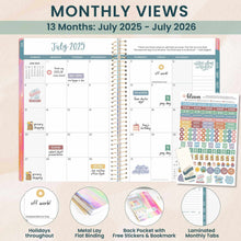 Load image into Gallery viewer, 2025-2026 Emerald Paint Soft Cover Planner
