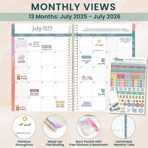 2025-2026 Emerald Paint Soft Cover Planner