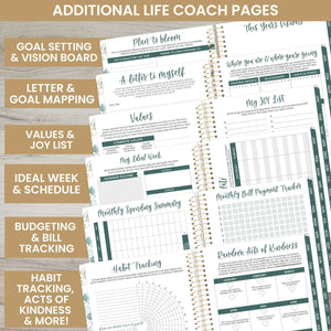 2025 White Eucalyptus, Soft Cover Planner