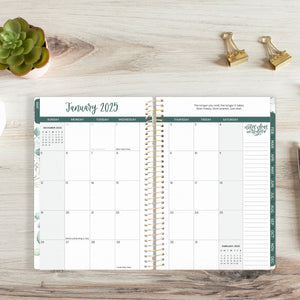 2025 White Eucalyptus, Soft Cover Planner