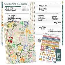 Load image into Gallery viewer, Pre-Order 2026 Beige Garden Party Soft Cover Planner
