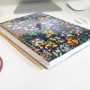 2025-2026 Navy Garden Party Soft Cover Planner