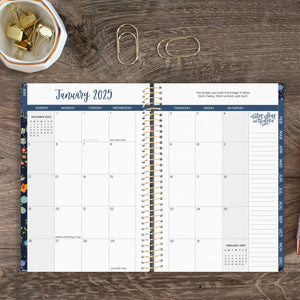 2025 Navy Garden Party, Soft Cover Planner