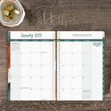 Load image into Gallery viewer, 2025 Green Earthy Abstract, Soft Cover Planner
