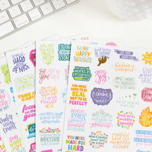 Load image into Gallery viewer, Inspirational Quotes Sticker Pack
