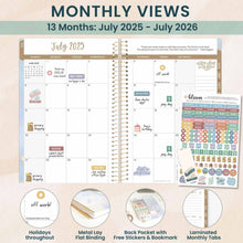 Load image into Gallery viewer, 2025-2026 Iridescent Opal Soft Cover Planner
