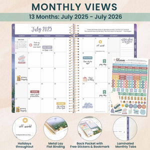 2025-2026 Mystical Mountains Soft Cover Planner