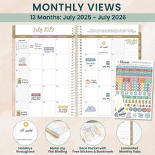 Load image into Gallery viewer, 2025-2026 Ocean Oasis Soft Cover Planner
