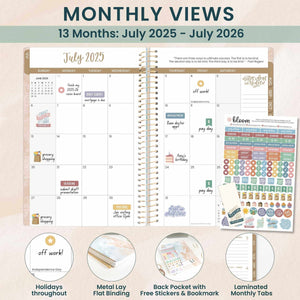 2025-2026 Ocean Oasis Soft Cover Planner
