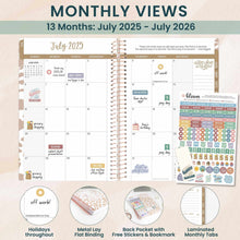 Load image into Gallery viewer, 2025-2026 Tan Leopard Soft Cover Planner
