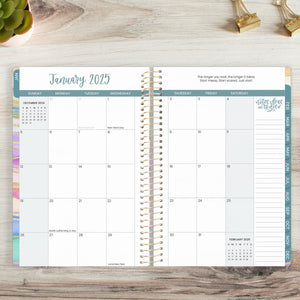 2025 Watercolor Waves, Soft Cover Planner