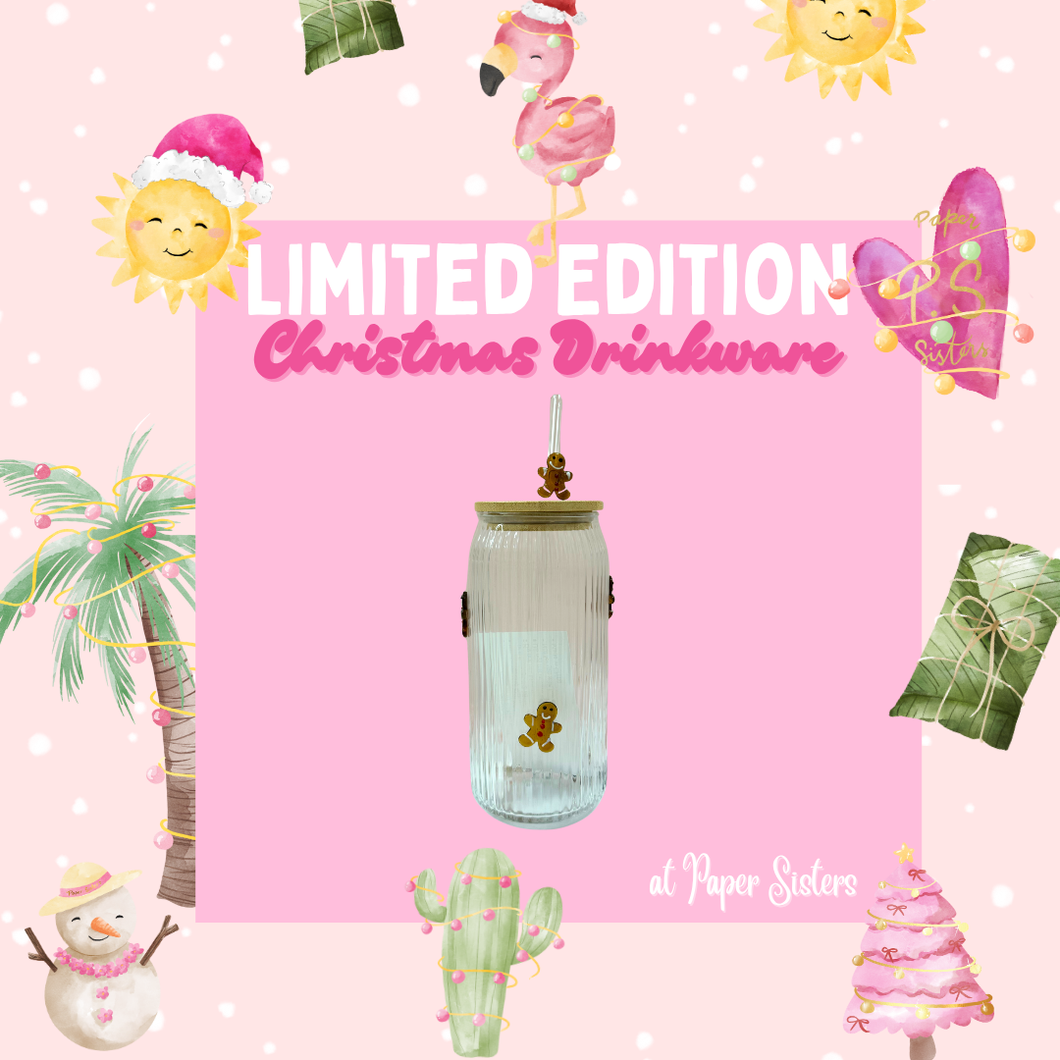 Gingerbread Man Iced Coffee Mug