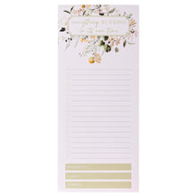 Load image into Gallery viewer, Everything Blooms In Its Own Tim Floral Magnetic Notepad
