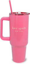 Load image into Gallery viewer, kate spade new york, Pink Stainless Steel 40oz. Tumbler
