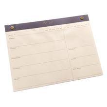 Load image into Gallery viewer, Blue Weekly Desk Pad
