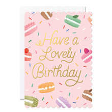 Load image into Gallery viewer, Macaron Birthday Greeting Card
