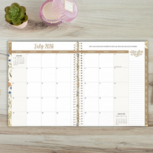 Load image into Gallery viewer, 2026-2027 Large Whimsical Wildflowers Hard Cover Planner
