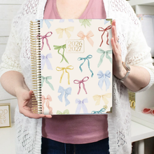 Load image into Gallery viewer, 2026-2027 Large Bows Hard Cover Planner

