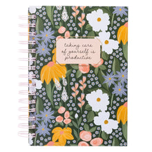 Load image into Gallery viewer, Taking Care Of Yourself Is Productive Hard Cover Spiral Notebook

