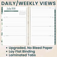 Load image into Gallery viewer, 2026-2027 Boho Greenery Soft Cover Planner
