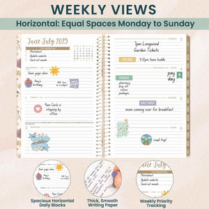 2025-2026 Butterfly Garden Soft Cover Planner
