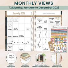 Load image into Gallery viewer, Pre-Order 2026 Celestial Skies Soft Cover Planner
