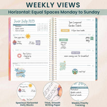 Load image into Gallery viewer, 2025-2026 Emerald Paint Soft Cover Planner

