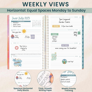 2025-2026 Emerald Paint Soft Cover Planner