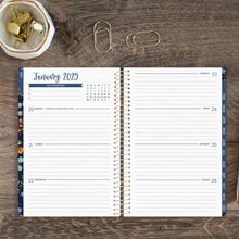 Load image into Gallery viewer, 2025 Navy Garden Party, Soft Cover Planner
