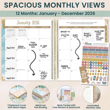 Load image into Gallery viewer, Pre-Order 2026 Ocean Oasis Hard Cover Vision Planner
