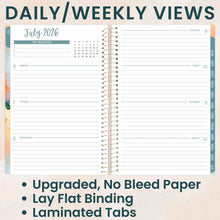 Load image into Gallery viewer, 2026-2027 Painted Peonies Soft Cover Planner
