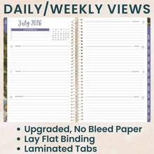 Load image into Gallery viewer, 2026-2027 Wildflower Mountainside Soft Cover Planner
