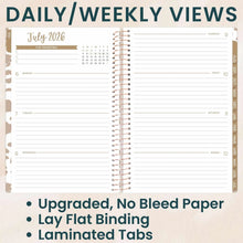 Load image into Gallery viewer, 2026-2027 Tan Leopard Soft Cover Planner
