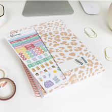 Load image into Gallery viewer, 2025-2026 Tan Leopard Soft Cover Planner
