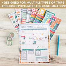 Load image into Gallery viewer, Travel and Trip Planning Sticker Sheets
