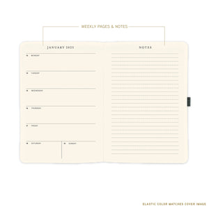 Small Best Life 2024-2025 18 Months Soft Vegan Leather Planner